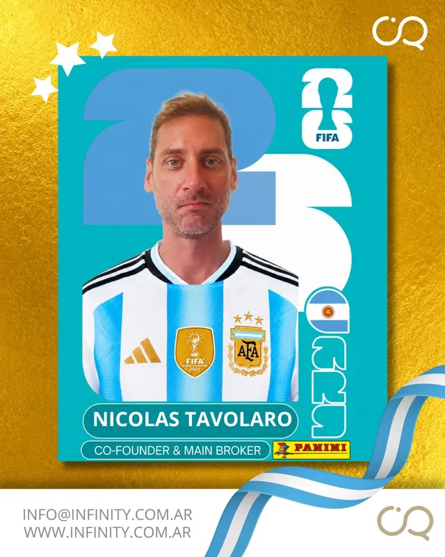 Figurita de Nicolás Tavolaro, Cofundador y martillero